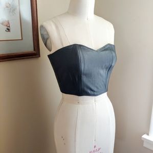 Leather bustier